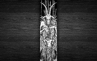 Baphomet sketch, monochrome, Devil, Satan HD wallpaper