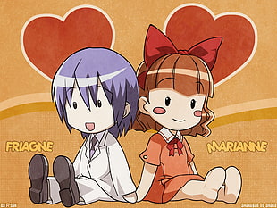 two Friagne and Marianne character sticker