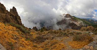 green mountain during daytime, hoya, gran canaria, islas canarias HD wallpaper