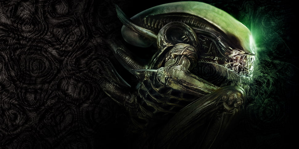 green Alien digital wallpaper HD wallpaper