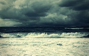 ocean wave wallpaper, surfing, sea, waves, storm HD wallpaper