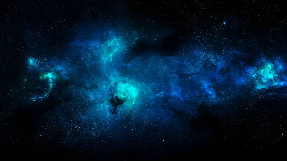 milky way, digital art, space HD wallpaper