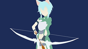 archer illustration, Asada Shino, Sword Art Online HD wallpaper