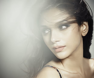 woman's face, Aditi Rao Hydari, Bollywood, Actress HD wallpaper