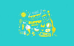 Summer Means rules clip art, minimalism, summer