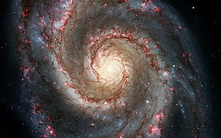 outer space, space, galaxy, spiral galaxy, Whirlpool Galaxy HD wallpaper