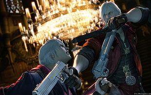 Dante and Nero from Devil May Cry, Devil May Cry, Dante, Nero (character), Devil May Cry 4 HD wallpaper