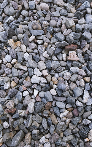 gray and black stone lot, stones, macro, closeup, nature