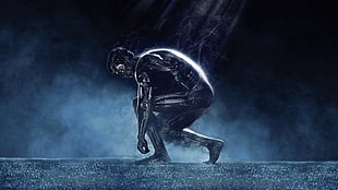 man cyborg poster, T-800, Terminator, cyborg, movies HD wallpaper