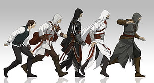 Assassin's Creed evolution illustration