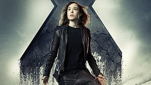 black leather jacket, X-Men, Kitty Pride, movies, X-Men: Days of Future Past HD wallpaper