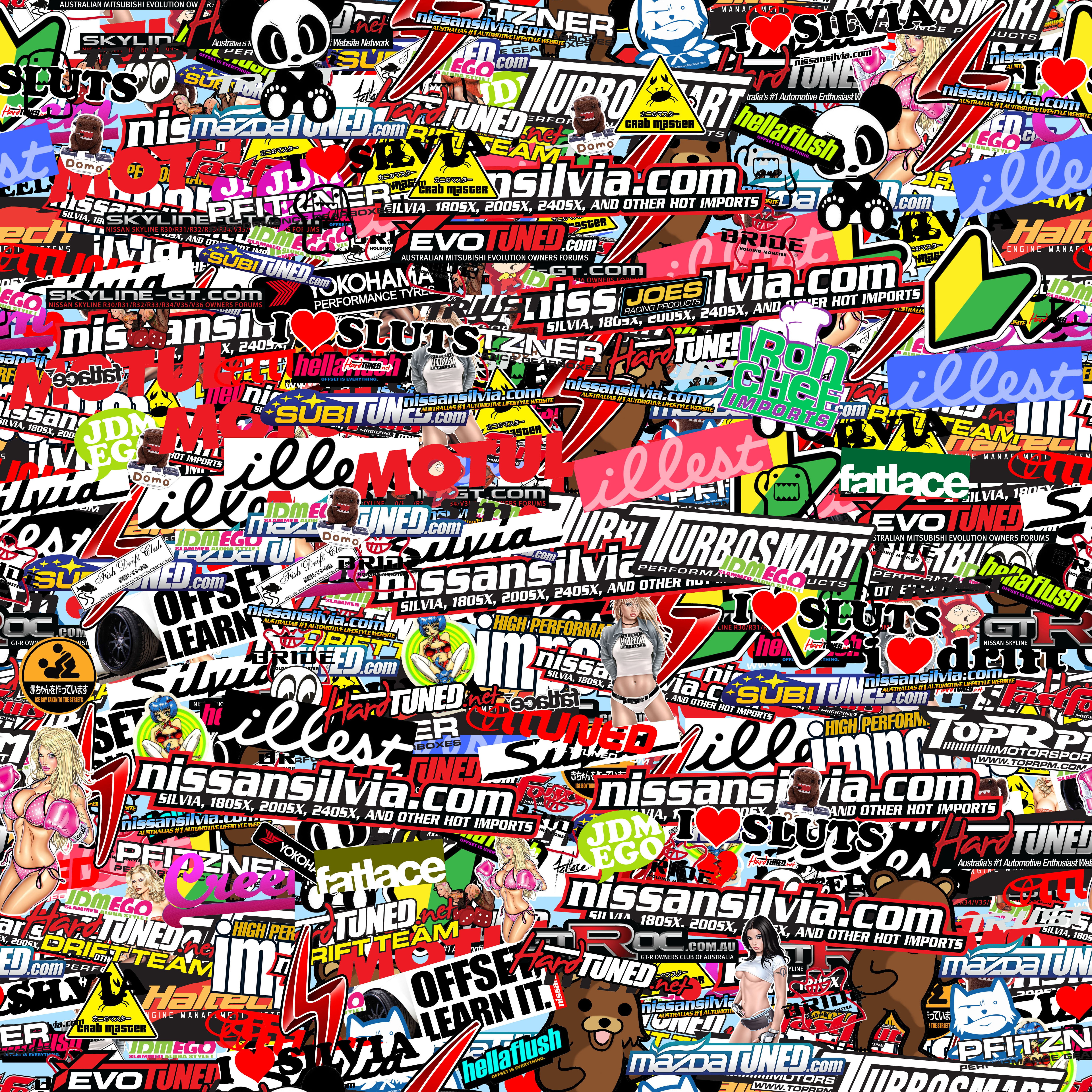 assorted logos illustration, Sticker Bomb, sticks, bombs
