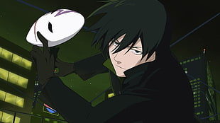 black-haired male anime character digital wallpaper, Darker than Black, anime, anime boys, Hei