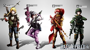 Battlefield 4 character illustrations