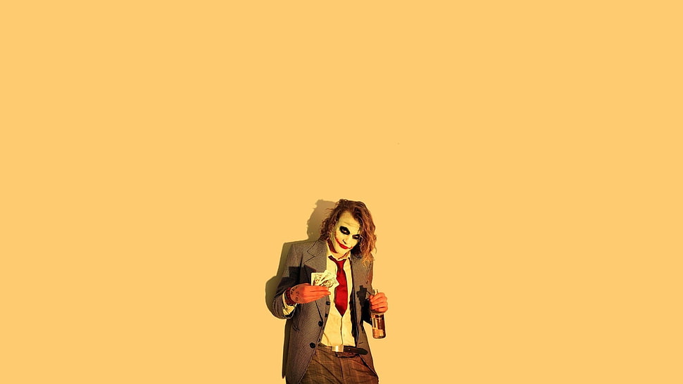 Joker illustration, Joker, Heath Ledger HD wallpaper