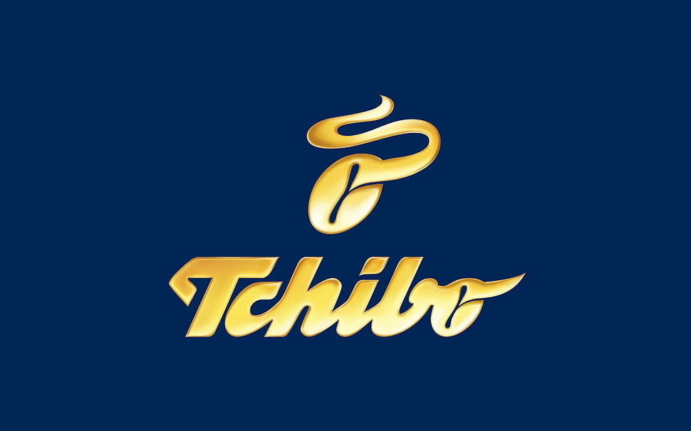 yellow Tchibo logo HD wallpaper