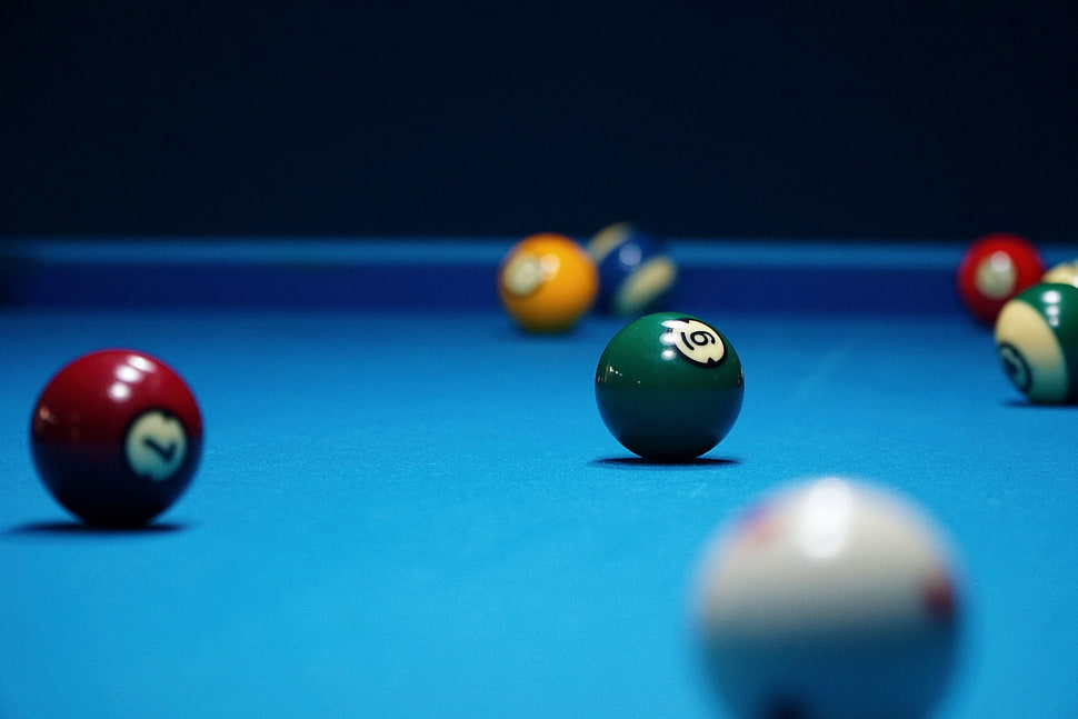 cue ball set HD wallpaper