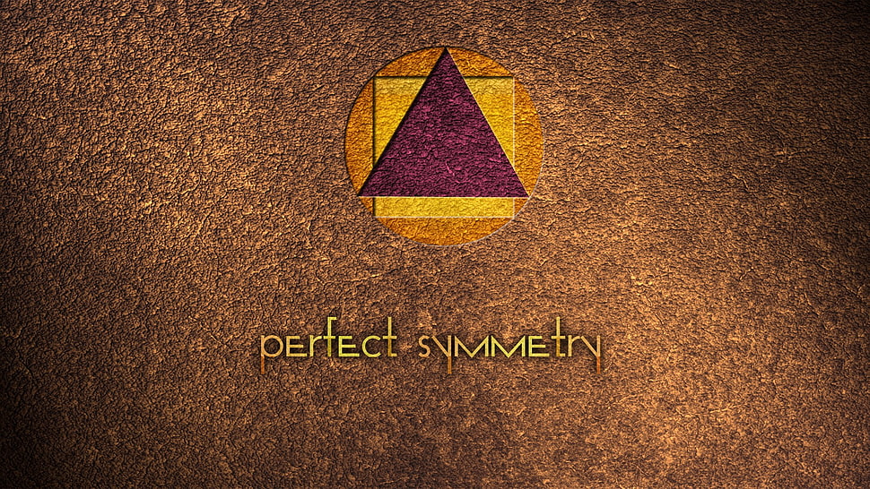 Perfect Symmetry wallpaper, symmetry, circle, rectangle, triangle HD wallpaper