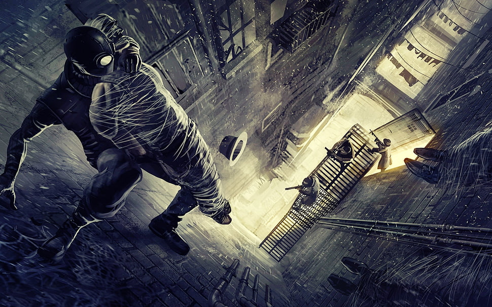 anime 3D artwork, fantasy art, Spider-Man, comics, Spider-Man Noir HD wallpaper