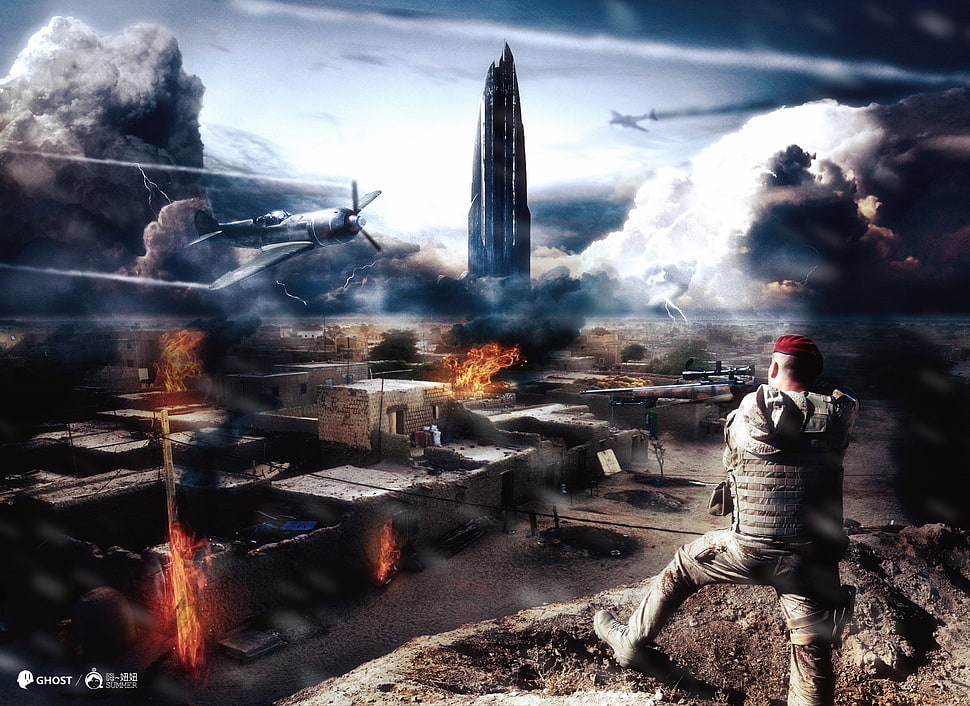 FPS game application screenshot, war, snipers HD wallpaper