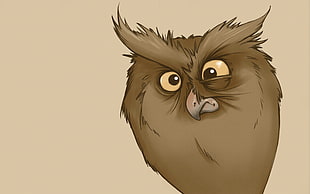 brown owl artwork