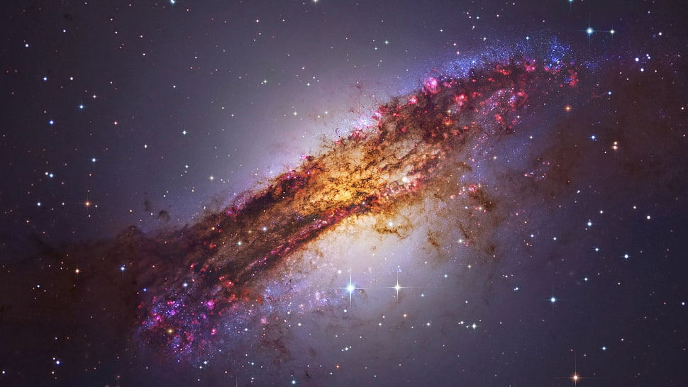 red and purple galaxy wallpaper, NASA, galaxy, stars, sky HD wallpaper