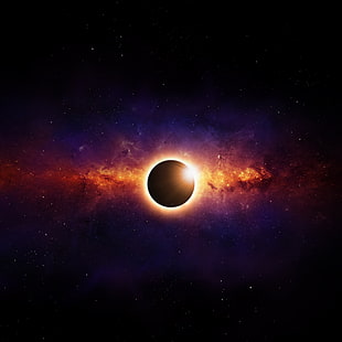 solar eclipse HD wallpaper