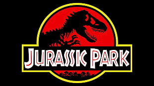 Jurassic Park wallpaper, Jurassic Park, logo, silhouette, 90s HD wallpaper