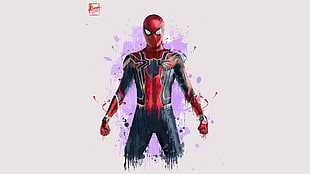 Marvel Spider-man illustration, Iron Spider, Spider-Man, Avengers: Infinity War HD wallpaper