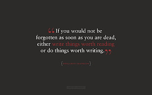 black background with text overlay, quote