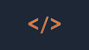 less than and greater than logo HD wallpaper