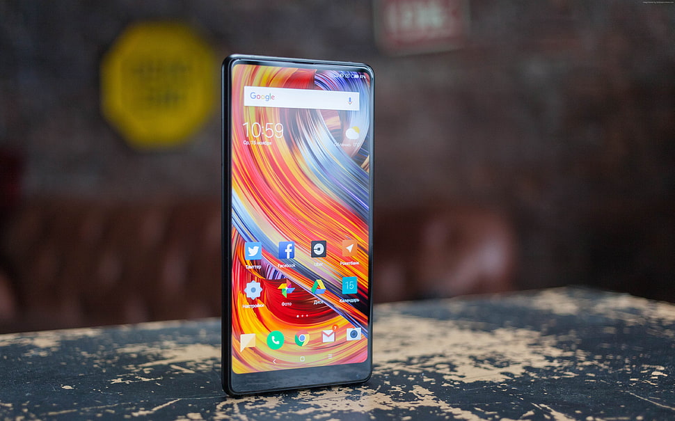 gray smartphone, Xiaomi Mi MIX 2S, 5k HD wallpaper