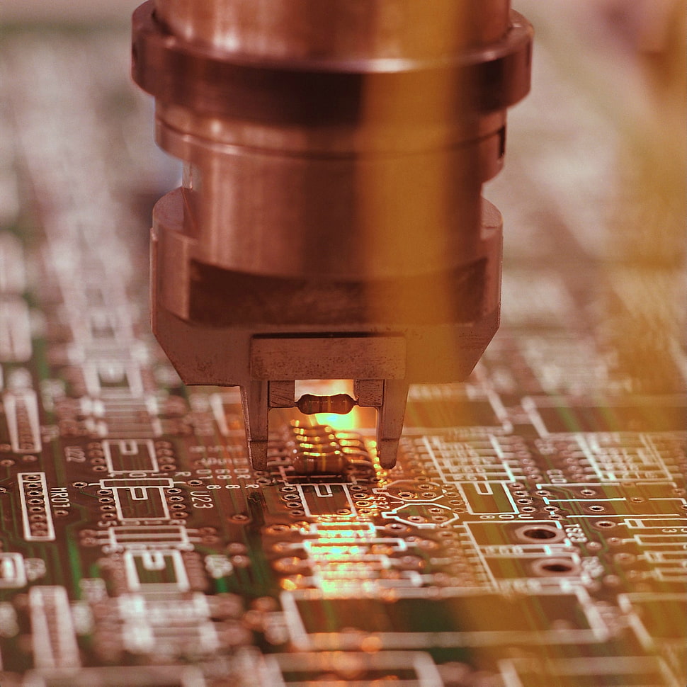 green computer circuit board, macro, technology, machine, circuit boards HD wallpaper