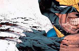 Wolverine illustration, X-Men, Wolverine, comics