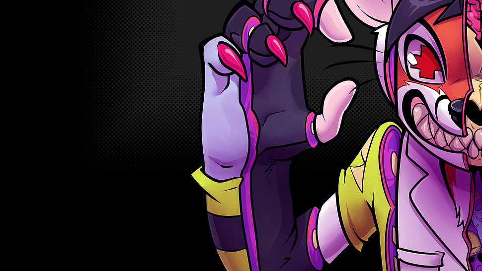 game application wallpaper, Lapfox Trax, claws, simple background HD wallpaper