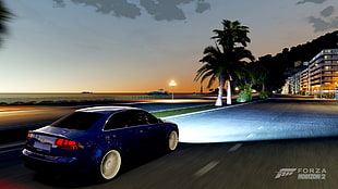 blue and black car toy, Forza Horizon 2, Audi, car