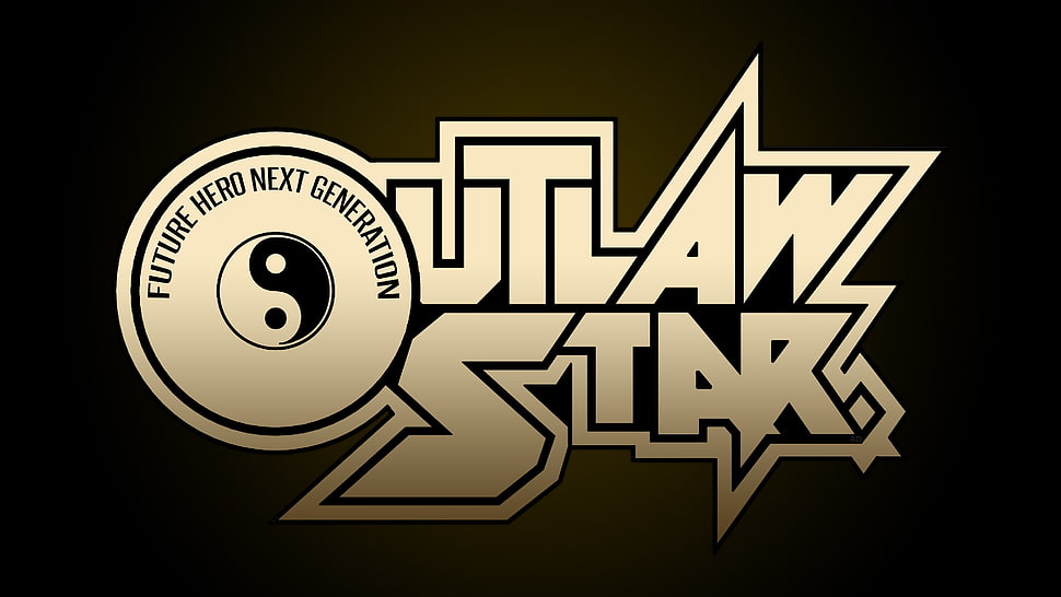 Outlaw Star logo, typography, gradient, Outlaw Star, anime HD wallpaper