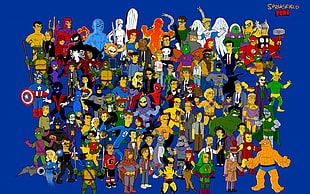 The Simpson's Parody illustration HD wallpaper