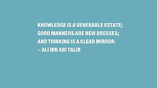blue background with Ali Ibn Abi Talib quotes, Imam, Ali ibn Abi Talib, Islam, quote