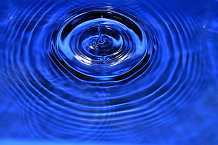 closeup photo of water ripple effect