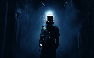 man wearing black bucket hat digital wallpaper, artwork, fantasy art, digital art, Jack the Ripper