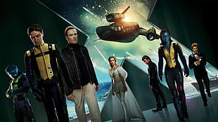 X-Men poster, X-Men, movies, Lockheed SR-71 Blackbird, Mystique