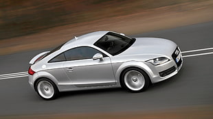 silver coupe, Audi, Audi TT, car, vehicle HD wallpaper