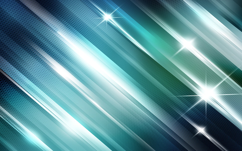teal and white bright light illustration HD wallpaper