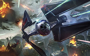 Star Wars fighter plane HD wallpaper