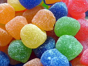 multi colored candies HD wallpaper