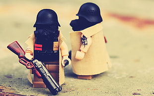 two Lego Darth Vader action figures