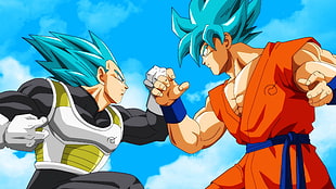 Super Saiyan Blue Son Goku and Vegetta