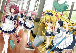 female anime characters HD wallpaper