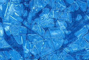 blue and white abstract artwork